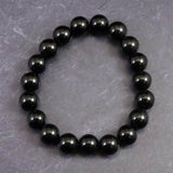 チベタンテクタイト 10mm玉 ブレスレット  22.7g (ID:78016)