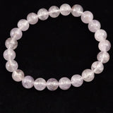 モンドクォーツ エレスチャル 8mmブレスレット 証明書付 19.1g (ID:78135)