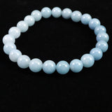 スコルザライト　トロレアイト　トロール石　8mm玉ブレスレット 17.8g (ID:78177)