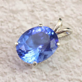 H&E社 シベリアンブルークォーツ　10mmオーバル ペンダントトップ　1.2g (ID:78208)