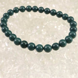出雲碧玉 出雲石 SA  6mm玉ブレスレット ディレクトリカード付 8.8g (ID:78230)