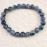 トロレアイト(スコルザライト） インクォーツ　8mm玉ブレスレット 18.3g (ID:78246)