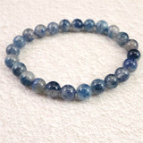 トロレアイト(スコルザライト） インクォーツ　8mm玉ブレスレット 18.3g (ID:78246)