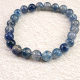 トロレアイト(スコルザライト） インクォーツ　8mm玉ブレスレット 18.3g (ID:78246)