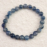 トロレアイト(スコルザライト） インクォーツ　8mm玉ブレスレット 18.3g (ID:78246)