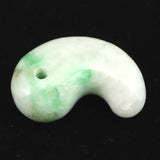 糸魚川翡翠  ヒスイ 小滝産 薄緑 31mm勾玉 ディレクトリカード付 13.19g (ID:78248)