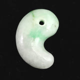 糸魚川翡翠  ヒスイ 小滝産 薄緑 31mm勾玉 ディレクトリカード付 13.19g (ID:78248)