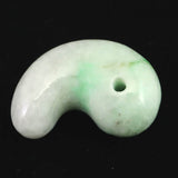 糸魚川翡翠  ヒスイ 小滝産 薄緑 31mm勾玉 ディレクトリカード付 13.19g (ID:78248)