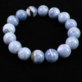 オーストラリア産 ブルーオパール 13mm玉ブレスレット 41.2g (ID:78269)