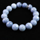 オーストラリア産 ブルーオパール 13mm玉ブレスレット 41.2g (ID:78269)