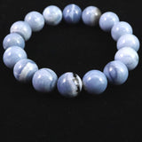 オーストラリア産 ブルーオパール 13mm玉ブレスレット 41.2g (ID:78269)