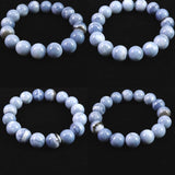 オーストラリア産 ブルーオパール 13mm玉ブレスレット 41.2g (ID:78269)