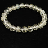 H&E社 ゴールデン アゼツライト（AZOZEO) 8mm玉ブレスレット 証明書付 17.9g (ID:78331)