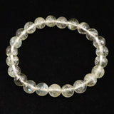 H&E社 ゴールデン アゼツライト（AZOZEO) 8mm玉ブレスレット 証明書付 17.9g (ID:78331)