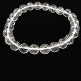 ネパール ヒマラヤ山脈 アンナプルナ産 水晶 8ミリ玉 ブレスレット 19.86g (ID:78381)