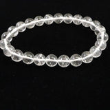 ネパール ヒマラヤ山脈 アンナプルナ産 水晶 8ミリ玉 ブレスレット 19.86g (ID:78381)