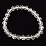 ネパール ヒマラヤ山脈 アンナプルナ産 水晶 8ミリ玉 ブレスレット 19.86g (ID:78381)