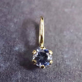 ベニトアイト 2.5mmラウンドカット ペンダント 18KYG 0.08ct (ID:78494)