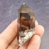 モンブラン産 煙水晶 キー  貫入 35.2g (ID:78504)