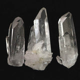 ブラジル トマスゴンサガ産 水晶　原石 3本セット 111g (ID:78620)