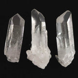 ブラジル トマスゴンサガ産 水晶　原石 3本セット 111g (ID:78620)