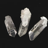 ブラジル トマスゴンサガ産 水晶　原石 3本セット 111g (ID:78620)