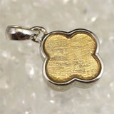 ギベオン ゴールドカラー 14mmフラワーモチーフ　ペンダントトップ 2.5g (ID:78669)