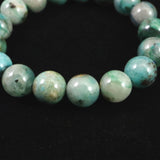 クリソコラシリカ  12.5mm玉ブレスレット 46.3g (ID:78963)