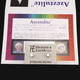 H&E社 アゼツライト(AZOZEO) 4mmラウンドカット ピアス 証明書付 (ID:78965)