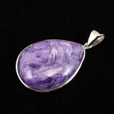 チャロアイト AAA+   28mmティアドロップ　ペンダントトップ 6.8g (ID:78975)