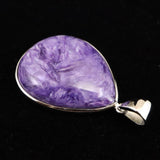 チャロアイト AAA+   28mmティアドロップ　ペンダントトップ 6.8g (ID:78975)