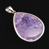 チャロアイト AAA+   28mmティアドロップ　ペンダントトップ 6.8g (ID:78975)