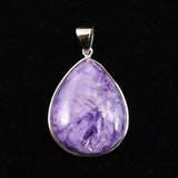 チャロアイト AAA+   28mmティアドロップ　ペンダントトップ 6.8g (ID:78975)