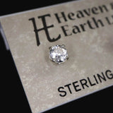 H&E社 アゼツライト(AZOZEO) 4mmラウンド ピアス 証明書付 (ID:79034)