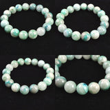 クリソコラシリカ  12.5mm玉ブレスレット 46.4g (ID:79068)