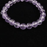 ボリビア産 ラベンダー アメジスト エレスチャル 8mm玉 ブレスレット 17.01g (ID:79097)