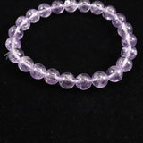 ボリビア産 ラベンダー アメジスト エレスチャル 8mm玉 ブレスレット 17.01g (ID:79097)