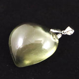 リビアンデザートグラス 27mmハートポリッシュ ペンダントトップ 9.0g  (ID:79128)