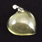 リビアンデザートグラス 27mmハートポリッシュ ペンダントトップ 9.0g  (ID:79128)