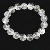 ホワイトファントム エンジェルラダークォーツ  11.5mm玉ブレスレット 37.0ｇ (ID:79269)