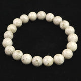 宮崎県産 二ニギ水晶　 10mm玉ブレスレット 証明書付 28.4g (ID:79382)