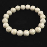 宮崎県産 二ニギ水晶　 10mm玉ブレスレット 証明書付 28.4g (ID:79382)