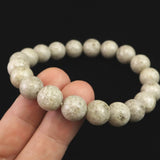 宮崎県産 二ニギ水晶　 10mm玉ブレスレット 証明書付 28.4g (ID:79382)