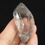 チベット カイラス産 ヒマラヤ 水晶 原石 クローライト付 レコードキーパー セルフヒールド 33.8g (ID:79452)