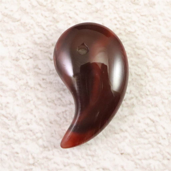 チベット産 アンデシン 22mm勾玉　2.2g (ID:79585)