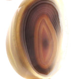 天然 縞瑪瑙 ボツワナアゲート　48mmペアシェイプ ペンダントトップ 18.3g (ID:79691)