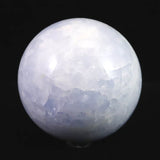 セレスタイト 天青石  69mmスフィア　丸玉　475ｇ (ID:79731)