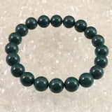 出雲碧玉 出雲石 SA  9mm玉ブレスレット ディレクトリカード付 21.5g (ID:79768)