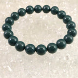 出雲碧玉 出雲石 SA  9mm玉ブレスレット ディレクトリカード付 21.5g (ID:79768)