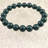 出雲碧玉 出雲石 SA  9mm玉ブレスレット ディレクトリカード付 21.5g (ID:79768)